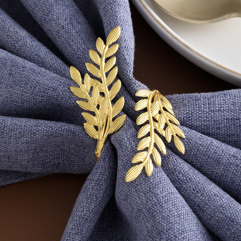 Elegant metal napkin rings for Dining