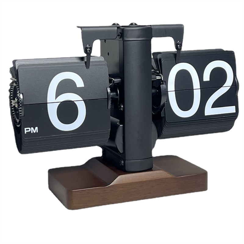 Wooden Retro Desk flip clock