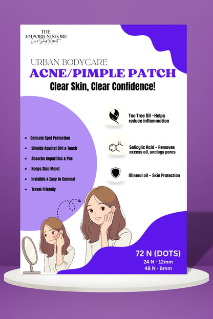 Urban Bodycare Hydrocolloid Acne Pimple Patch 72 dots