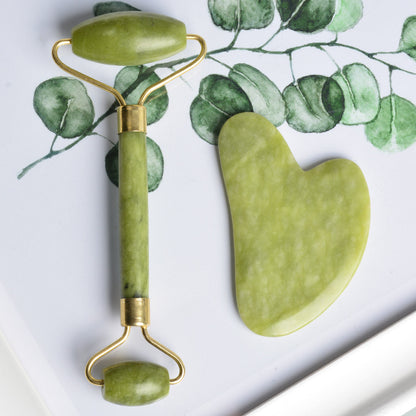 The Anti-Aging Natural Jade Roller for Facial Slimming & Relaxation