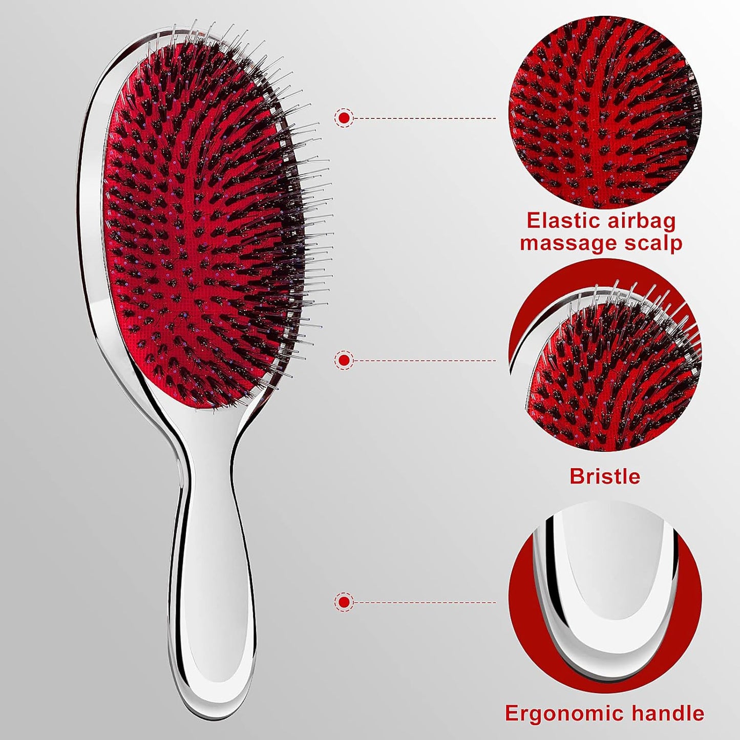 Women's Fashion Curly Paddle Hair Brush