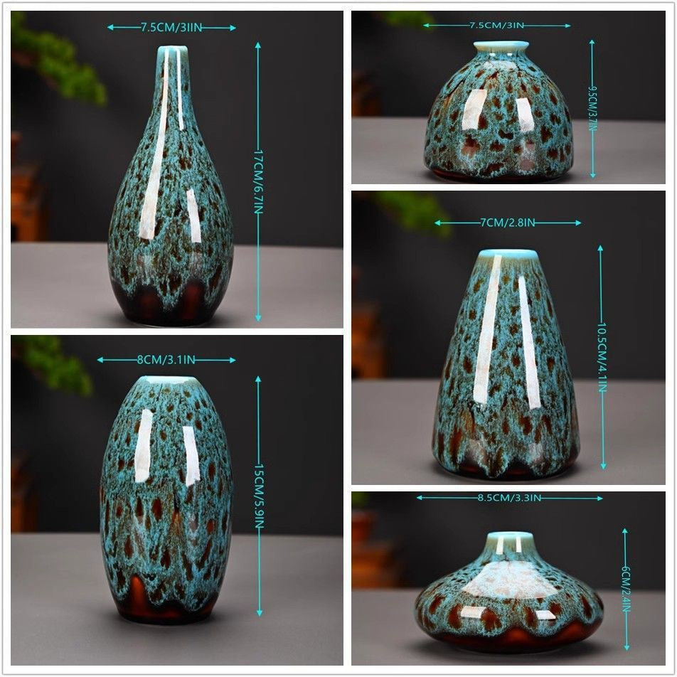 Chinese Ceramic Kiln Flower Vase for Home Decoration