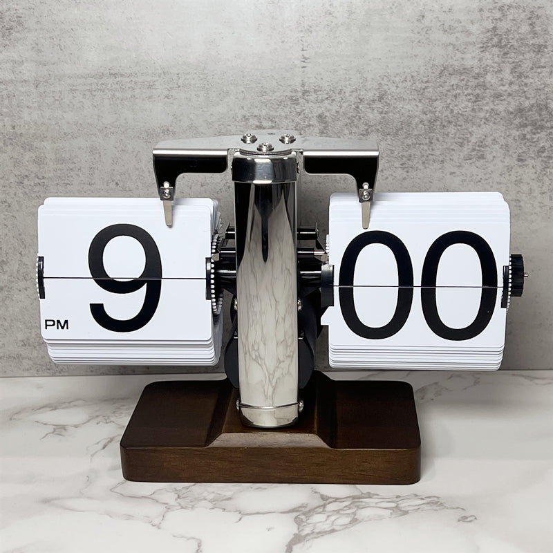 Wooden Retro Desk flip clock