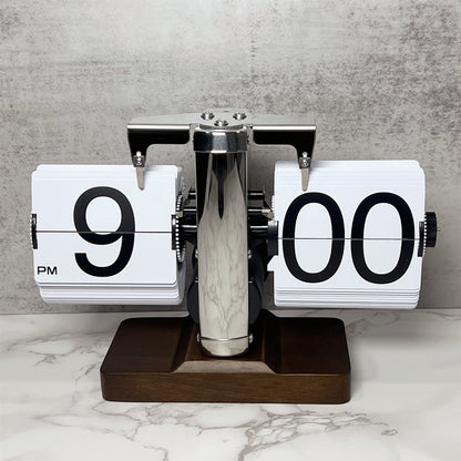 Wooden Retro Desk flip clock