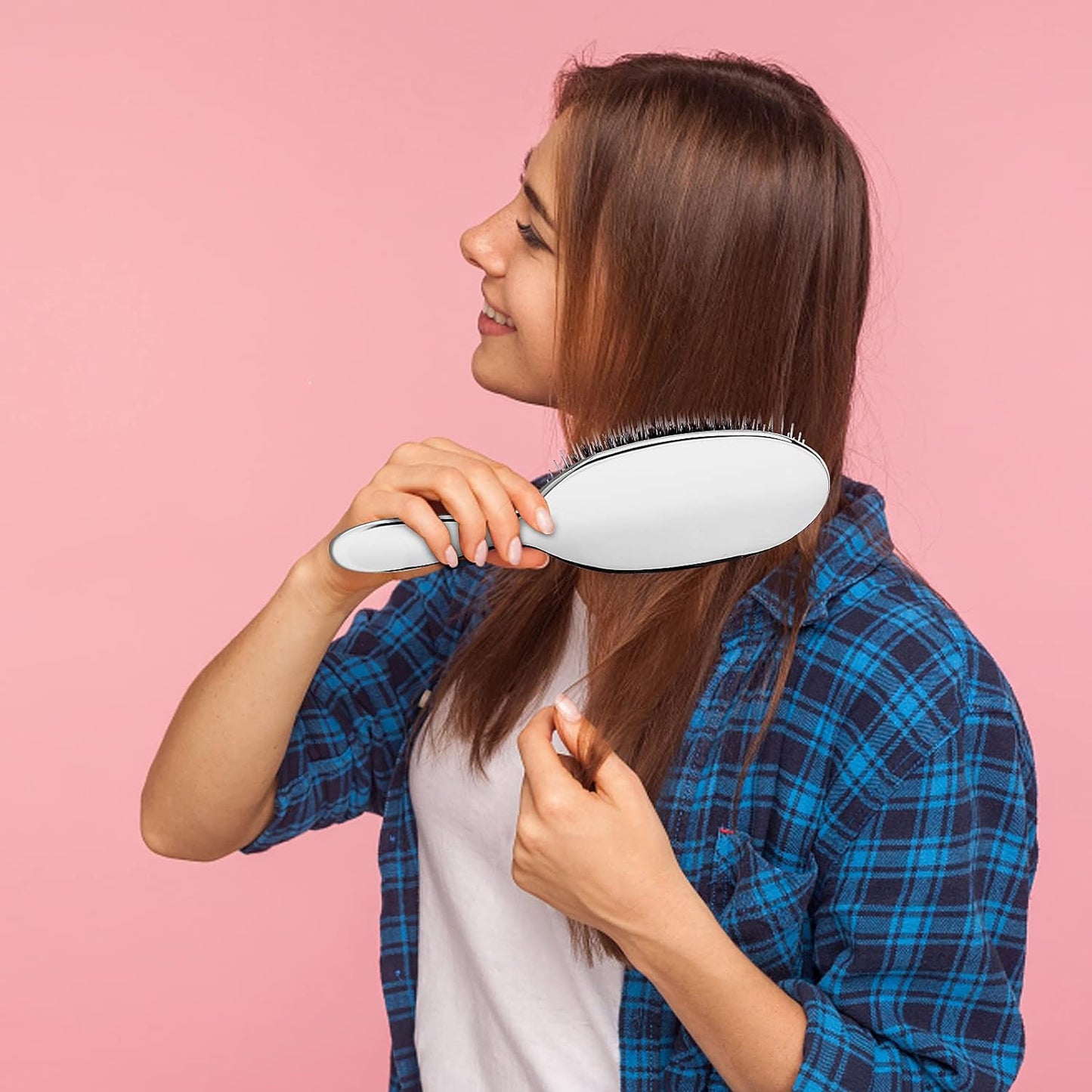 Women's Fashion Curly Paddle Hair Brush