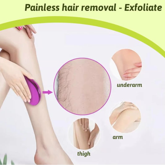 Crystal Painless Hair Removal Beauty Depilation Glass for easy shaving