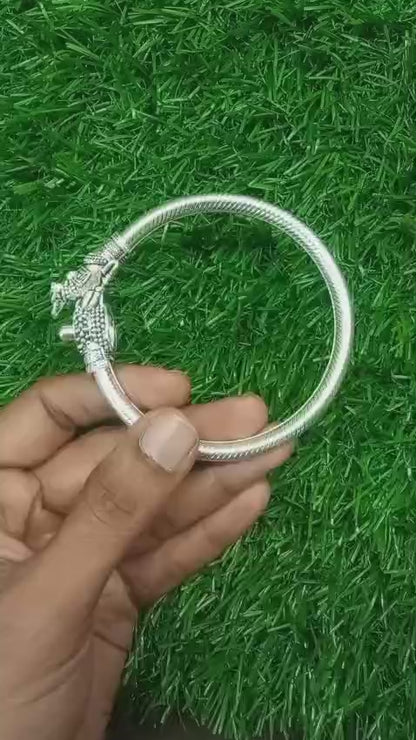 Spiritual Temple Kada – Premium Metal Kaappu with Gold & Silver Coating